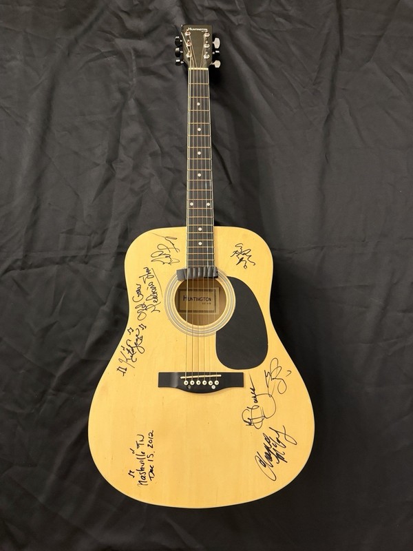 Huntington Acoustic Guitar Signed By Old Crow Medicine Show
