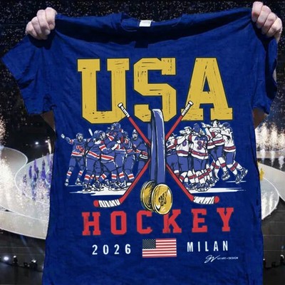 2026 USA Hockey Olympic Gold Medals unisex shirt VK09676