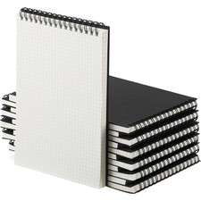8 Pack A5 Spiral Graph Notebook for Writing Sketching Drawing Office Supplies