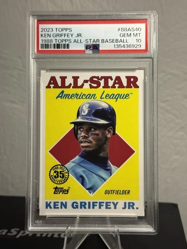 KEN GRIFFEY JR. #88AS40 🔥 PSA 10 (1988 TOPPS ALL-STAR) 2023 TOPPS SEATTLE MARIN