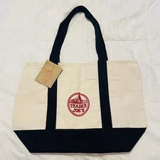 Trader Joe’s Bag Canvas Reusable Heavy Cotton Basic Style Shopping Navy Large