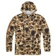 Browning Hooded Long Sleeve Tech Shirt Vintage Tan Camo L