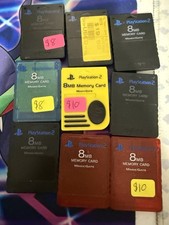PlayStation 2 Memory Card Lot Of 9