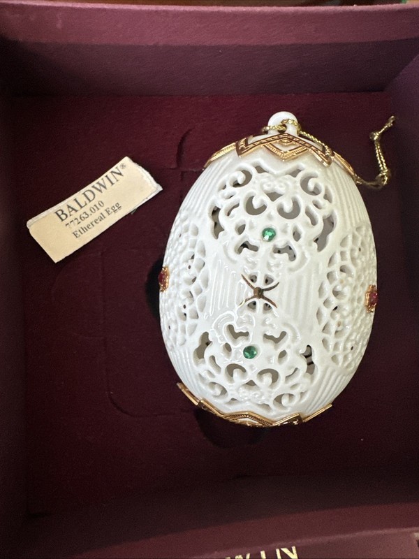 Baldwin brass Ethereal Egg Ornament Rare