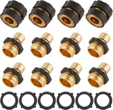 12 Piece Quick Connect Hose Fittings for Garden Hose Quick Connector with Gasket