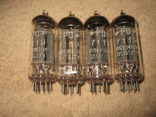 (4) 110% Testing AmperexPQ 7119 E182CC   Gold...