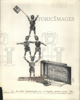 1875 Press Photo Early type of constructional toy made in the