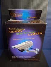 Realistic Looking Dummy Camera - Solar Powered - Deters Theft/Robbery/Vandalism