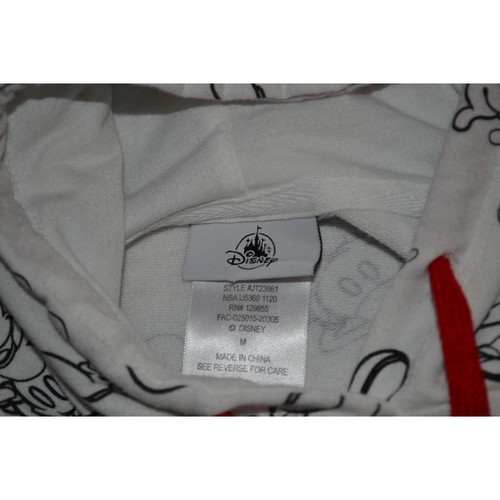 41319 Walt Disney World Sudadera con Capucha Pullover Mickey Mouse Blanco Talla Mediana Para Mujer - Imagen 6 de 7