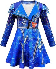 Niñas Evie Halloween Disfraz Descendientes Juegos con disfraces Talla 5-6 (120)