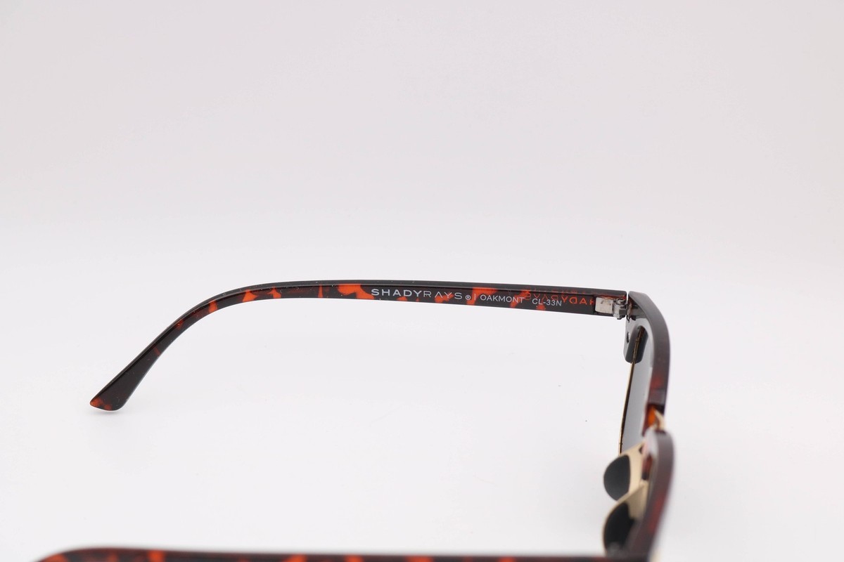 Shady Rays Tortoise Shell Sunglasses with Black Lenses. Polarized Oakmont CL-33 Shady Rays Classic - Oakmont Original Polarized Sunglasses  main image 4