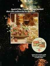  advertising 0322 1974 aperit cube La Vache qui rit fireworks Beautiful