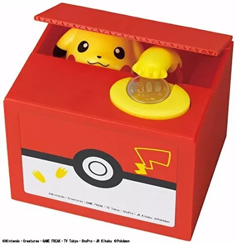 SHINE Pokemon Pikachu Moneda Electrónica Móvil Dinero Hucha Caja de Japón - Imagen 2 de 4