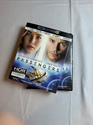 Passengers (4K UHD/3D/Blu-ray, 2016, 3-Disc Set, w/ Slipcover, OOP Rare)