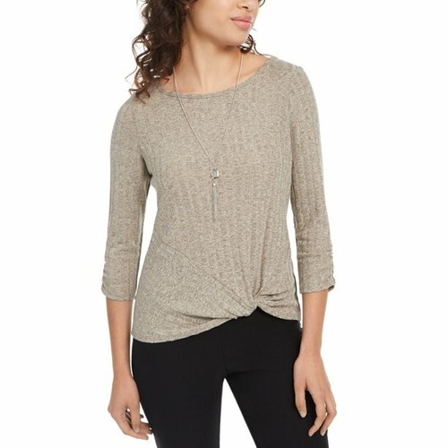 BCX Juniors' Twist-Front Rib-Knit 