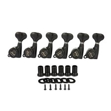 Lefty 18:1 Guitar Locking Tuners Machine Heads Tuning Keys for Strat/Tele Black