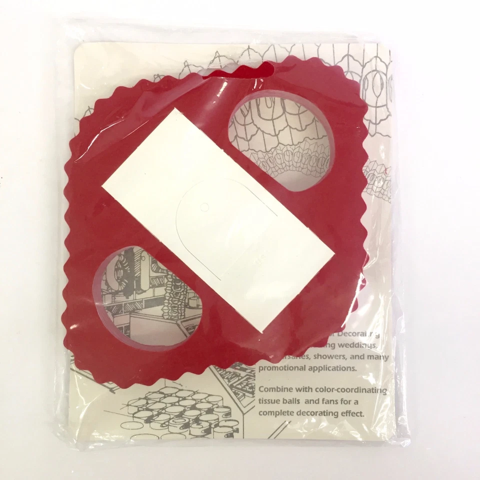 Guirnalda Arcade Beistle 12 pies Rojo y Blanco Día de San Valentín Arte Pañuelo Decoración Foto 2 de 3