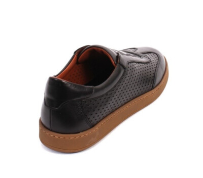 Roberto Serpentini 57130b Black Leather Streetch Sneakers  display picture 1