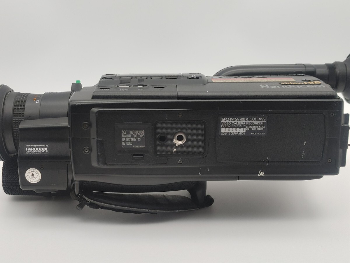 ★未使用品！★ CCD VIDEO CAMERA Vintage Sony CCD-V99 Video Camera Hi8 Camcorder - UNTESTED