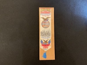 World’s Columbian Exhibition large silk ribbon 9 3/4”X 2 1/2”.