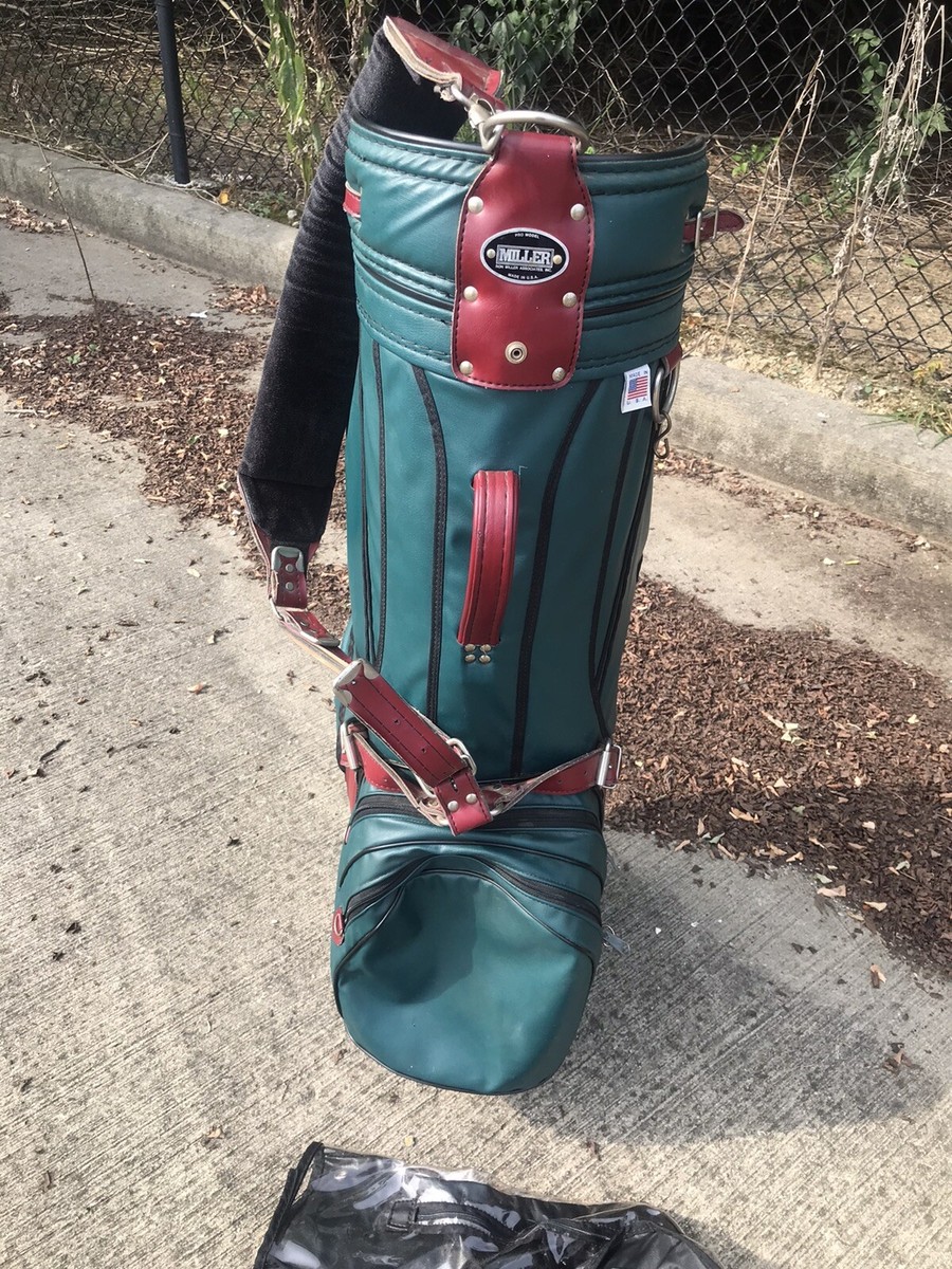 Vintage Ron Miller Pro Model 6-Way Divider Green Golf Bag
