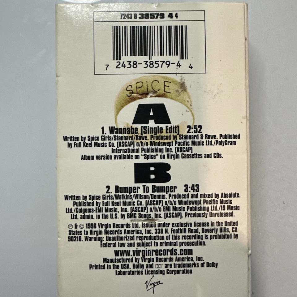 Spice Girls Wannabe Single (Cassette) - Image 2 of 2