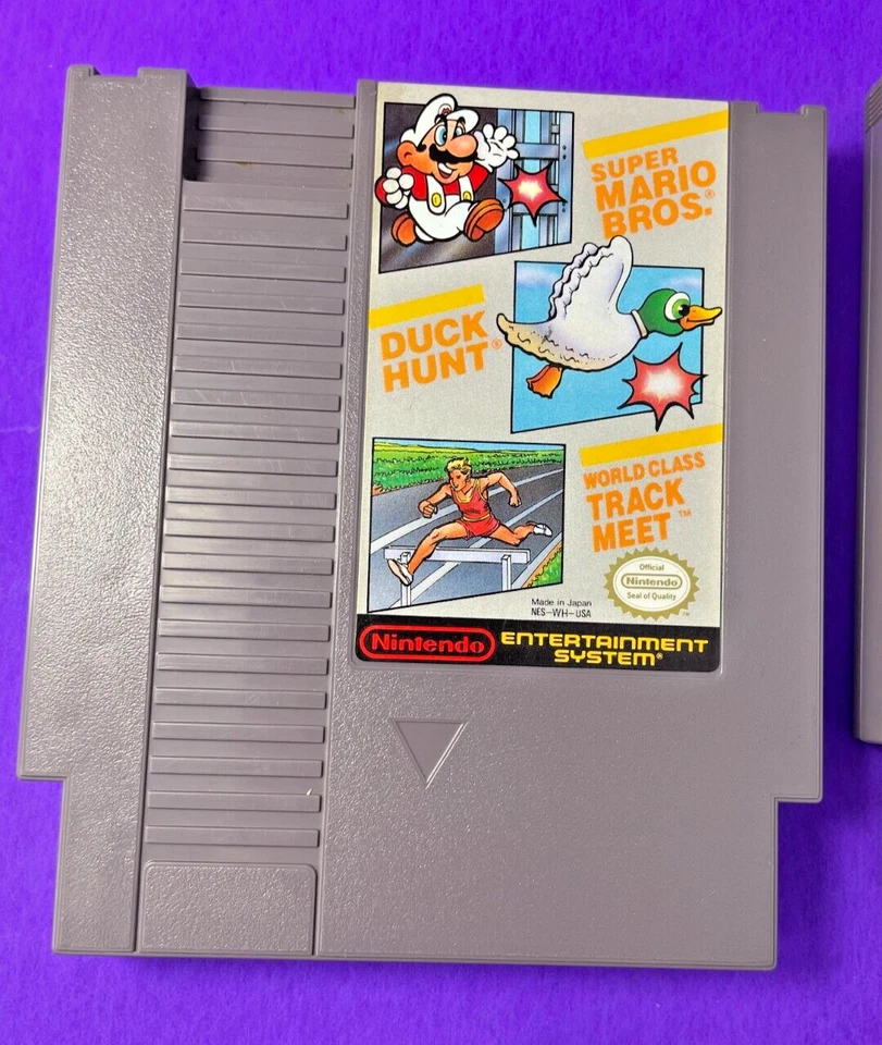 NES FESTER'S QUEST, SKATE OR DIE, MARIO/DUCK HUNT/TRACK MEET 3 GAME LOT   IO - Image 2 of 4