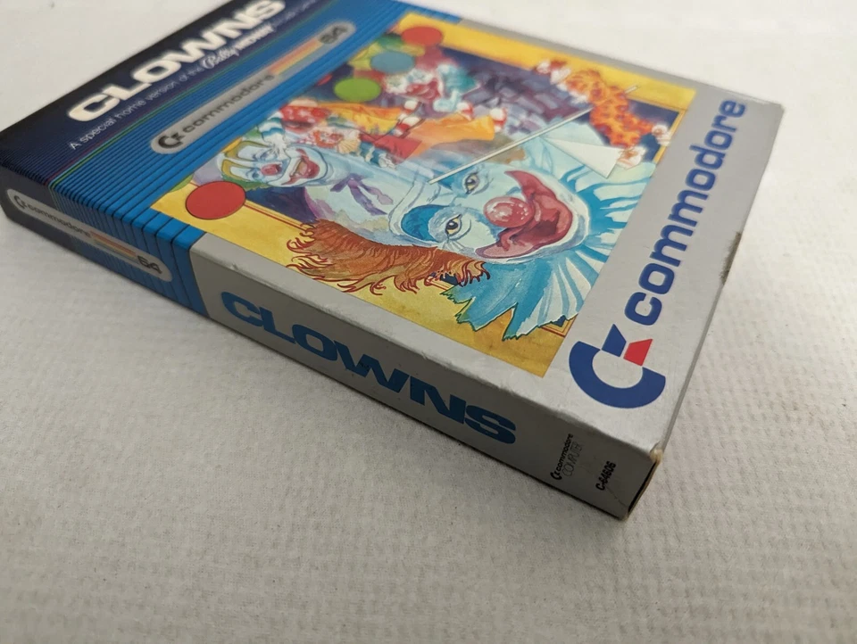 CLOWNS Commodore 64 Cartridge NIB Sealed Bally Midway1981 VTG C-64606 Rare Game - Image 4 of 4