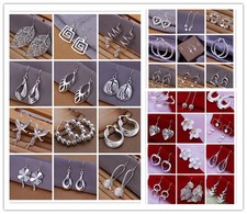 Many Types 925Sterling Silver Women's Fashion Accessoreis Earrings Dangle Stick