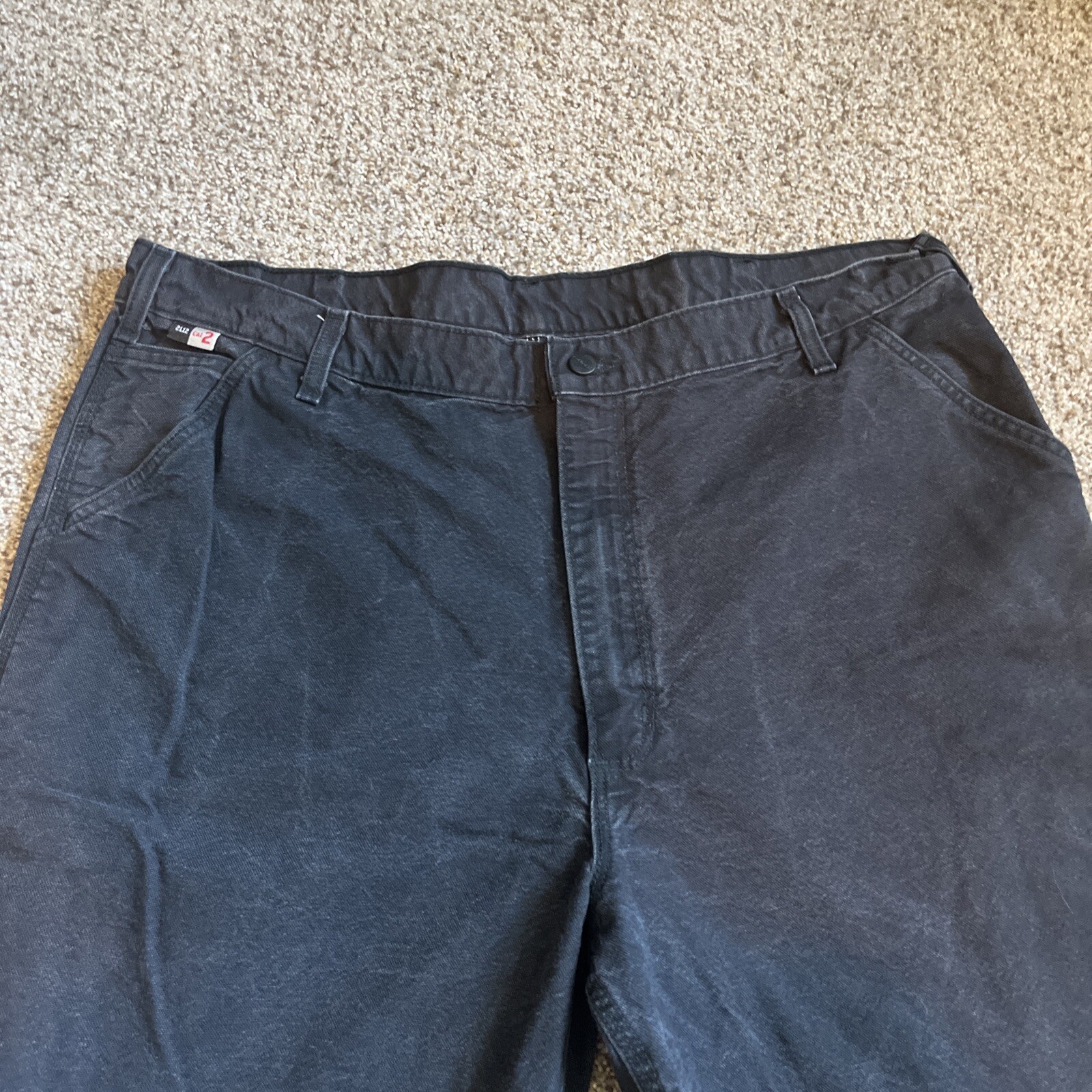 Carhartt Pants Mens 42x36 (40x32) Black CAT Flame Resistant Jeans 100791-001 - View 2