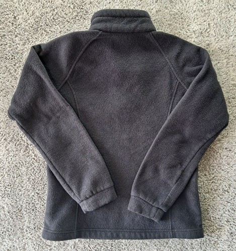 Columbia Jacket Boys Sz L Large 14-16 Fleece Lightweight Full Zip Pockets Black - Picture 7 of 8