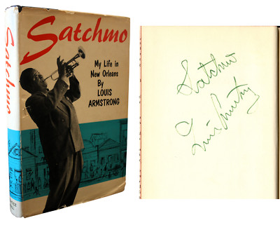 Louis Armstrong ~ Signed Autographed ''Satchmo'' Rare Hardcover Book ~ PSA DNA