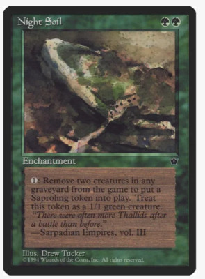 Night Soil (Tucker) Vintage Magic the Gathering (x4)  MtG Fallen Empires