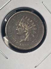 1859 Indian Head Cent - First Year Copper Nickel - As Shown! (#0609)