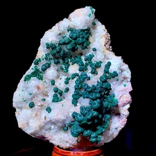 210G Beautiful Natural Malachite With Crystal Sample Crystal Mineral Gift