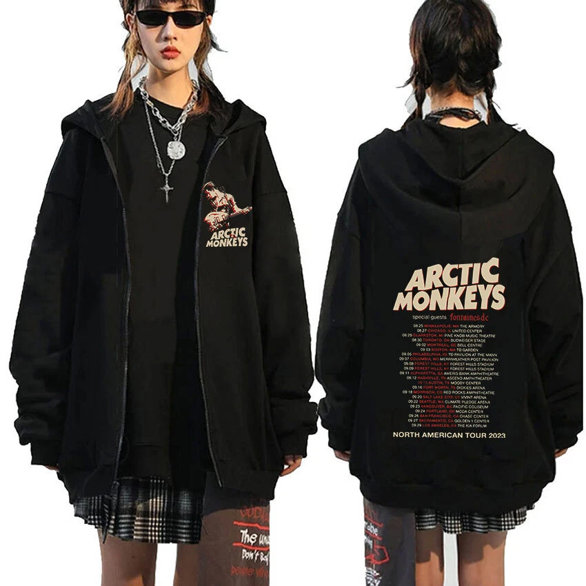 Arctic Monkeys Zipper Zip-Up Hoodie Men Women Fashion Pullover Sweatshirts
