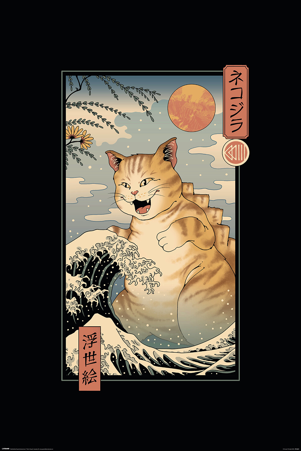Vincent Trinidad Poster - Catzilla Ukiyoe - Official 61 x 91.5cm Maxi Poster