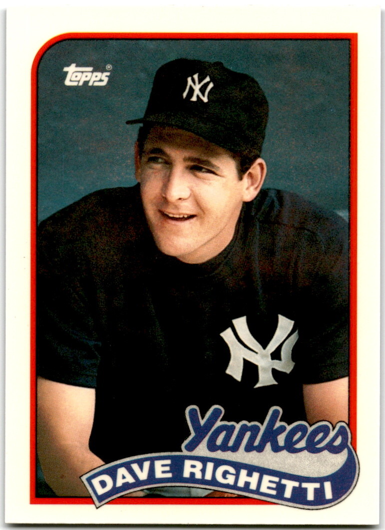 1989 Topps Tiffany Dave Righetti New York Yankees