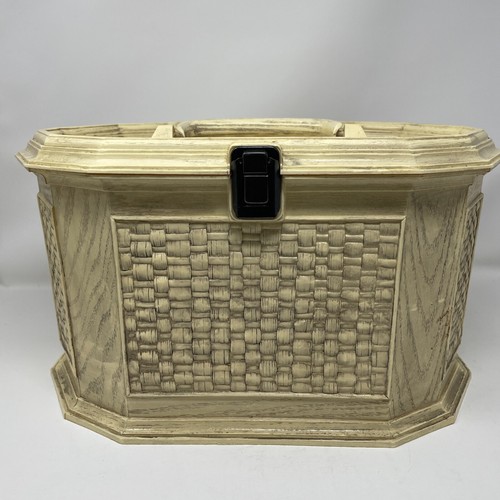 Huge Vintage Lerner Sewing Box Flip Top Inner Organizer Tray Craft