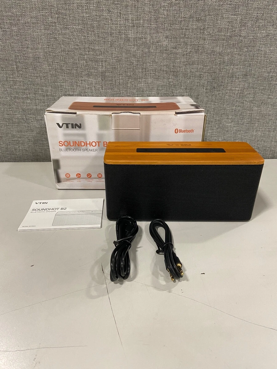 VTIN Soundhot B2 Bluetooth Speaker Black Wood eBay