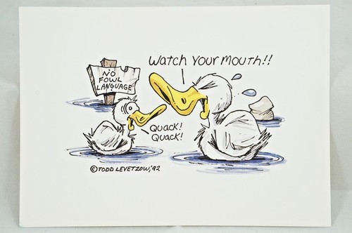 1992 Comic Hunting Funny Duck Hunt Humor Todd Levetzow - Picture 3 of 5