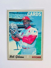 1970 Topps Baseball BOB GIBSON St. Louis Cardinal Card #530 HOF