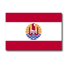 French Polynesia Flag Car Magnet Decal - 4 x 6 Heavy Duty for Car Truck SUV