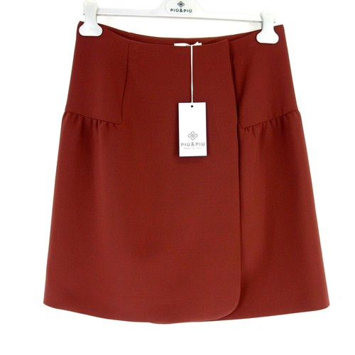 Rock PIU PIU Rot Damen A Linie Herbstrot Gesmokt Elegant Knielang Np ...