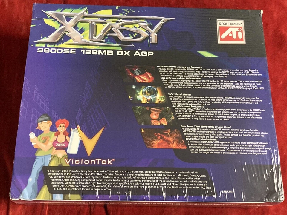 NEW IN BOX VINTAGE ATI RADEON 9600 SE 128 MB AGP Video Graphics Card Windows 98 - Image 2 of 4
