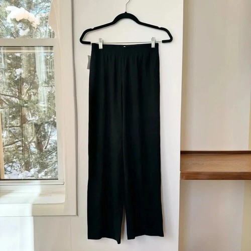 NWT Aritzia Babaton Kopel Tribute Pants Wide Leg Mid Rise Pull On Black Sz XS - Picture 6 of 10