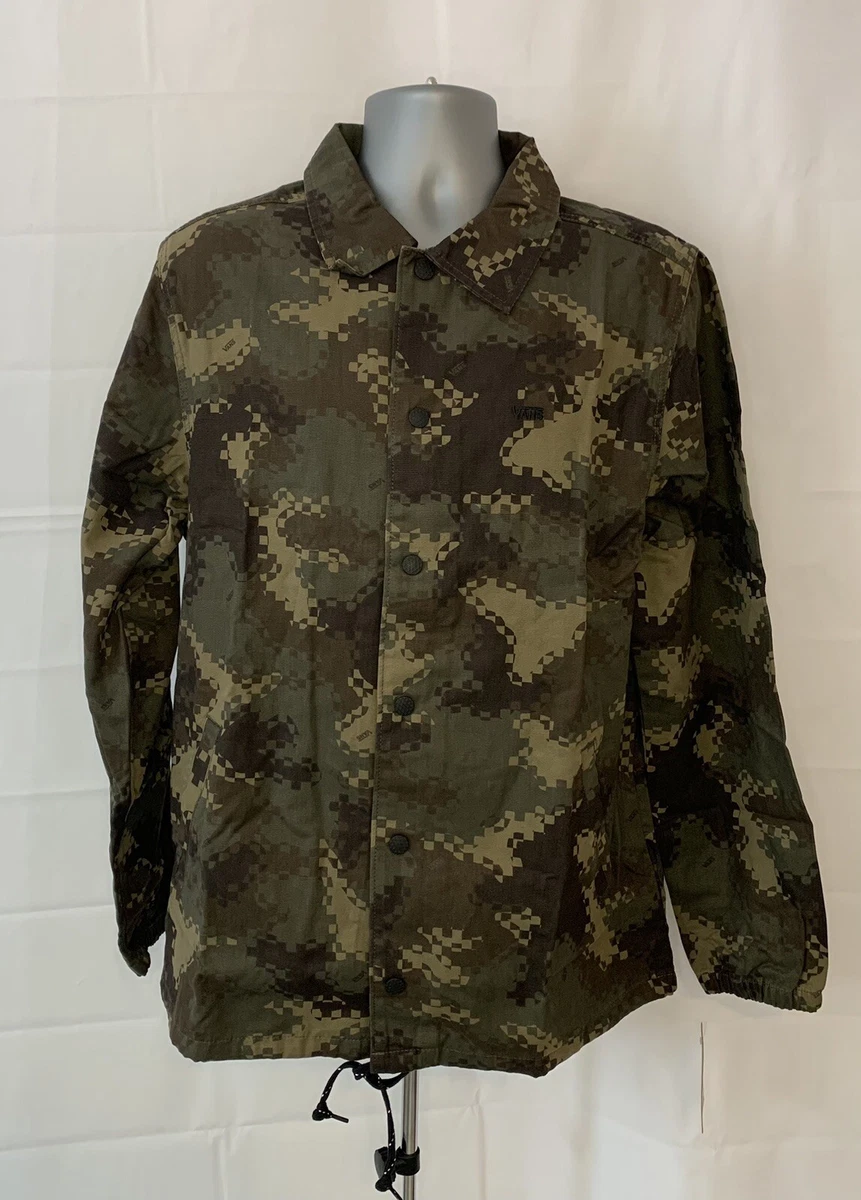 Vans off the wall camo jacket deals