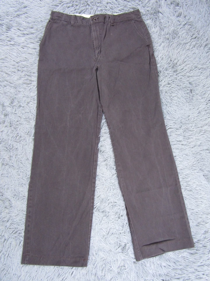 Pantalones de hombre Red Kap marrón 36 (32x28) chinos lavado oscuro tiro alto pantalones informales Foto 2 de 4