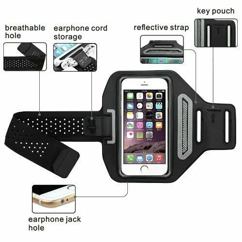 Black Cell Phone Armbands for Samsung Samsung Galaxy J7
