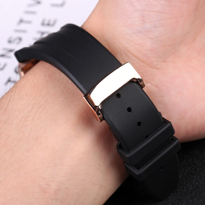 Correia de borracha 27mm AP para Audemars Piguet Royal Oak Offshore 42mm 15400 - Imagem 3 de 4